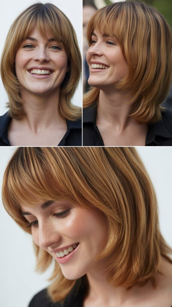 Soft Layers With Long Bangs
