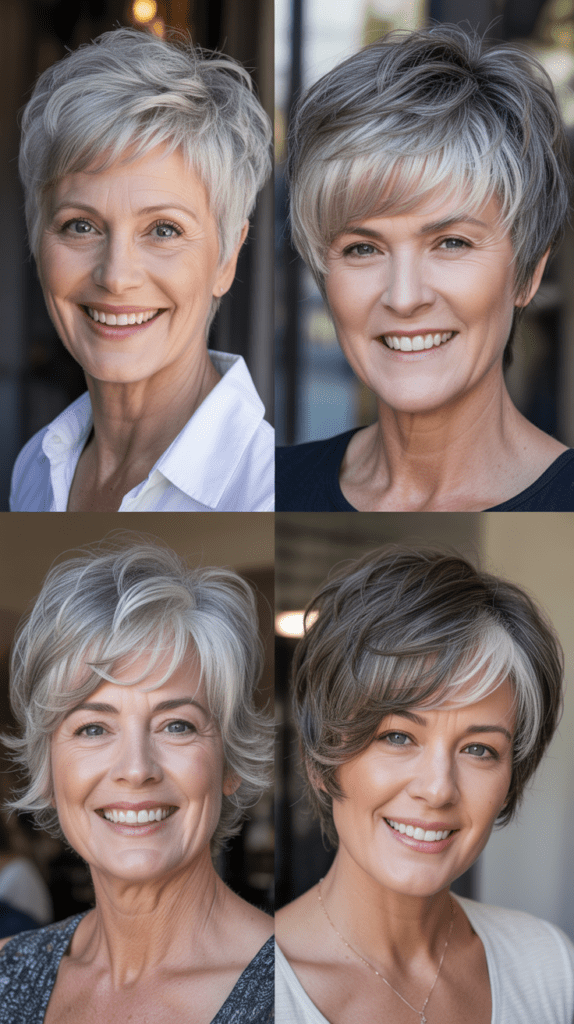 Messy Pixie with Side-Swept Fringe