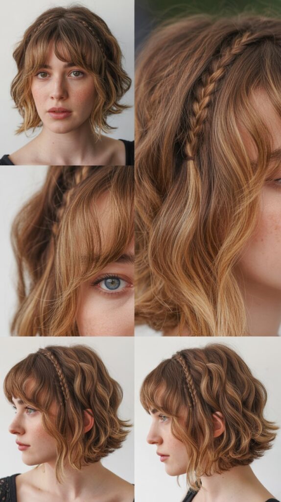 Bohemian Shag With Wispy Bangs and Braids