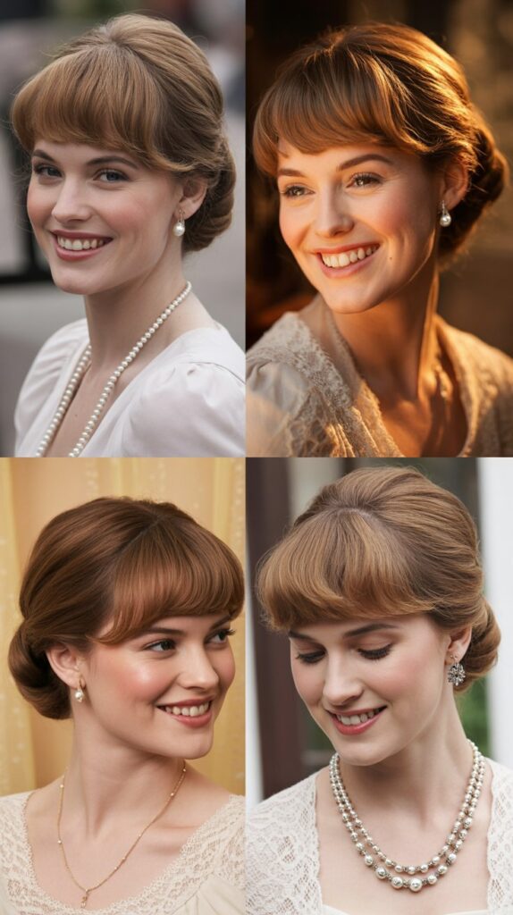 Gibson Tuck with Feathered Bangs