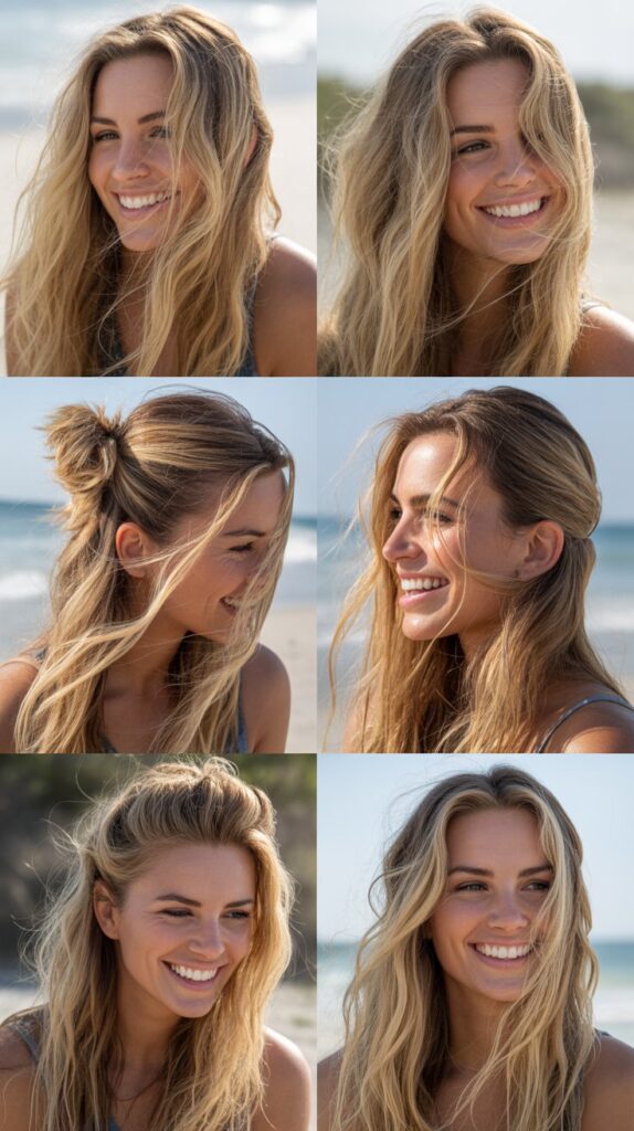 Beachy Waves With Face-Framing Highlights
