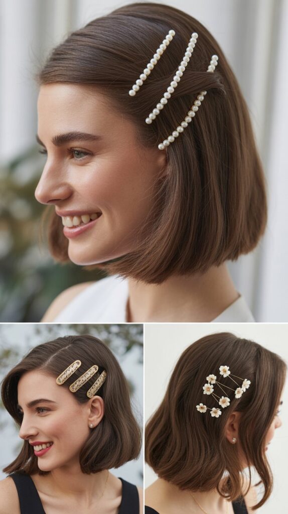 Pinned-Back Long Bob