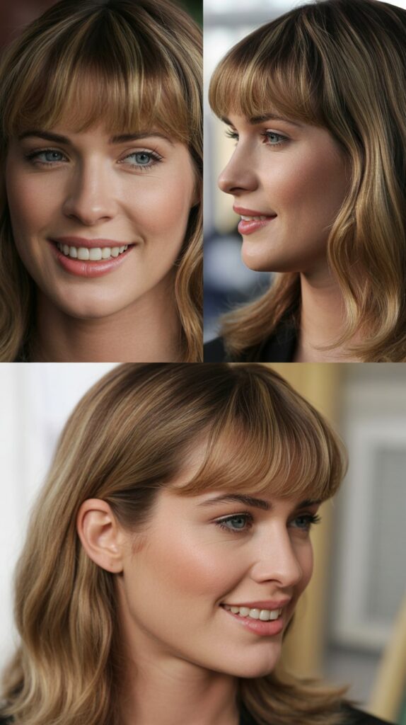 Medium Length with Full Bangs