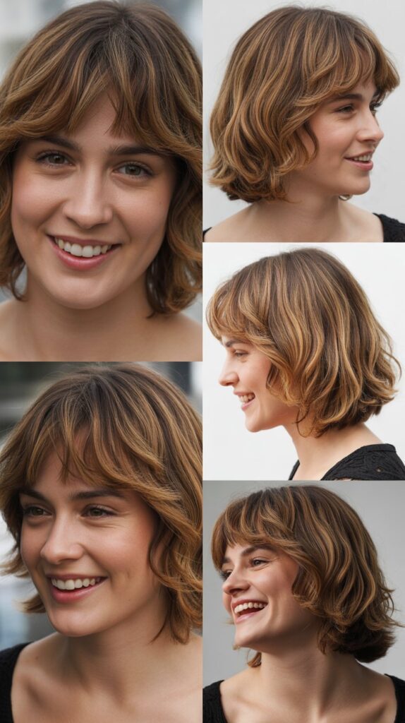 Shoulder-Length Cut with Piecey Fringe