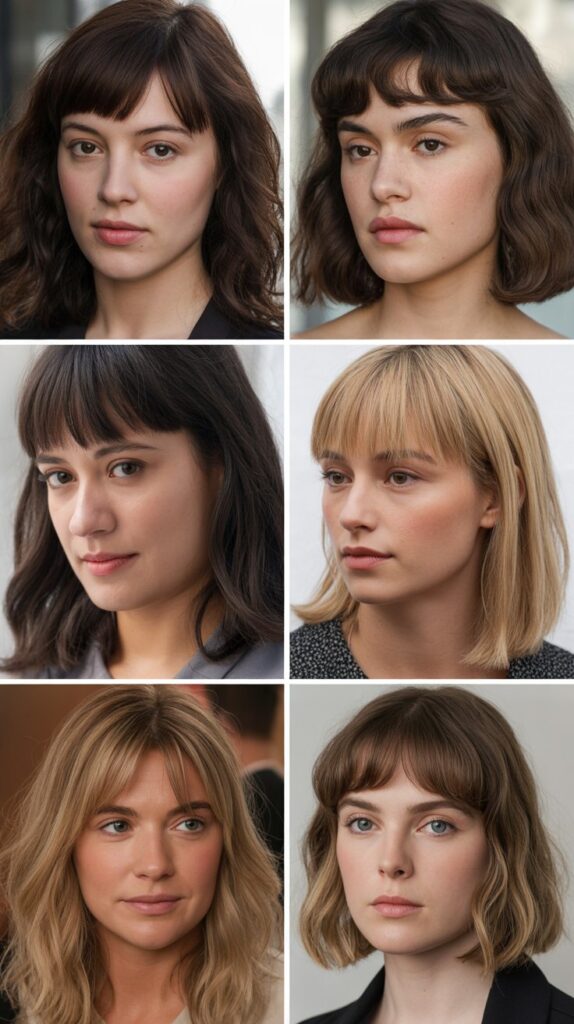 56 Medium-Length Hairstyles With Bangs for a Trendy Look 15 Eyebrow-Grazing Bangs for Perfect Framing