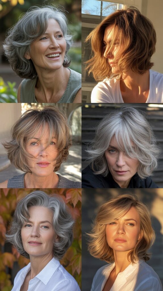 30 Easy-Care Haircuts for Women Over 50 That Still Look Chic 5 The Shaggy Layers