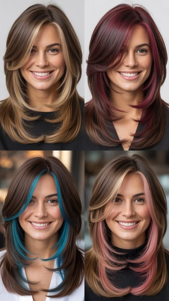 Long Layers with Peek-a-Boo Highlights