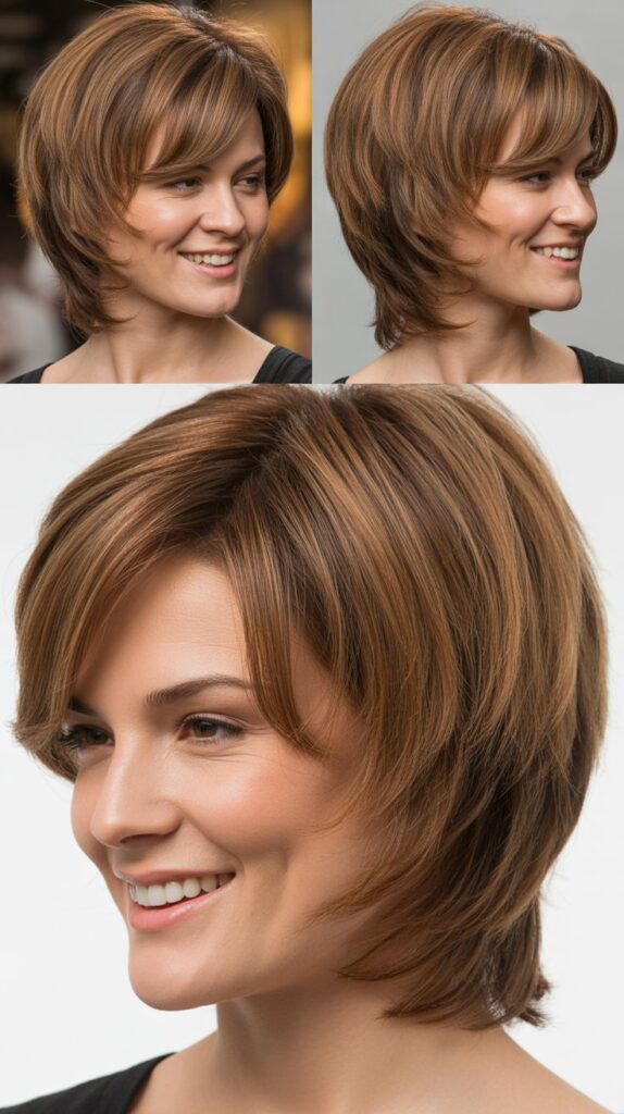 51 Best Haircuts for Thick Hair (Layered, Medium, Shoulder-Length) 39 Tapered Ends with Layers