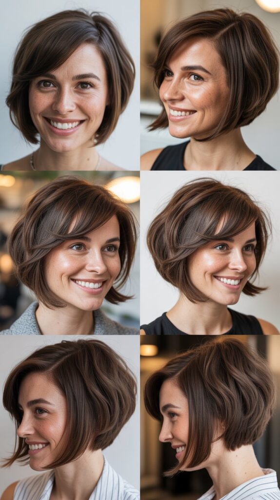 Graduated Bob with Asymmetric Bangs