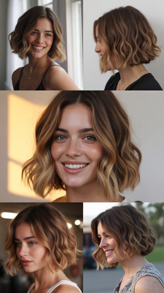 31 Stunning Wavy French Bob Haircuts for an Effortless Glow-Up 21 Wavy Bob with Ombre