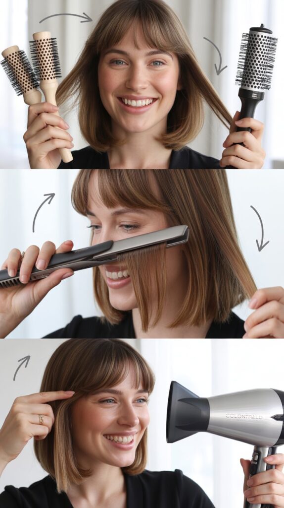Curtain Bangs Styling Tools