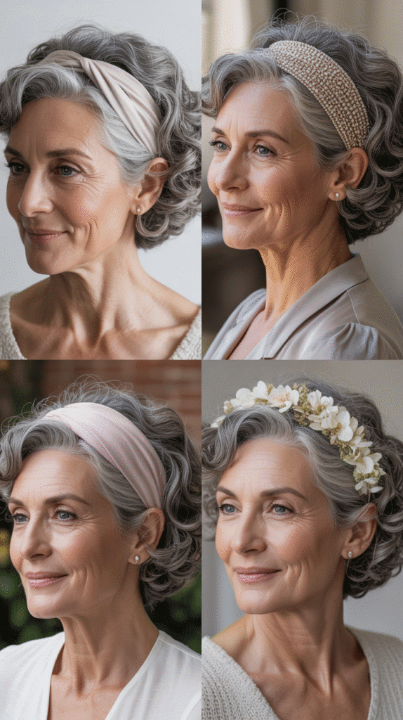 Curly Hair with Headband