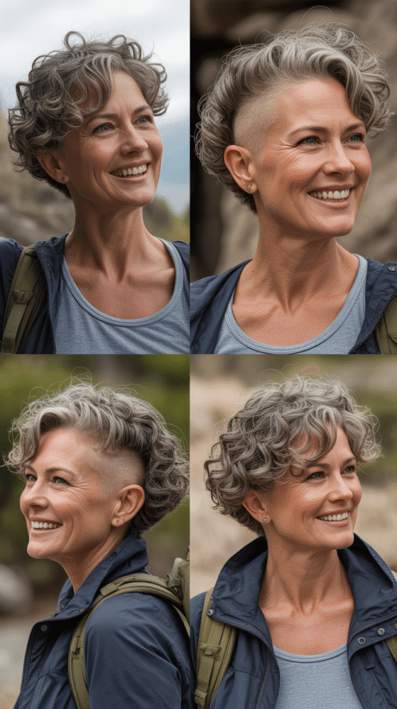 Curly Bob with Undercut