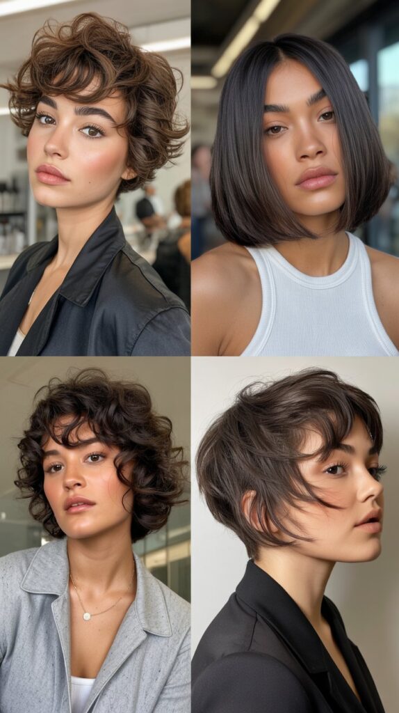 51 Best Haircuts for Thick Hair (Layered, Medium, Shoulder-Length) 23 Bixie Cut
