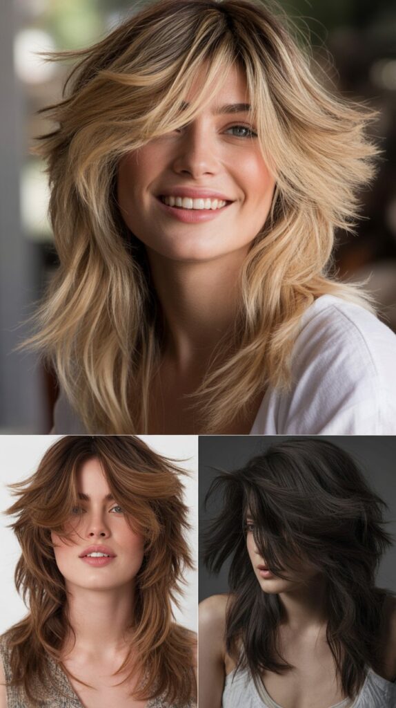 33 Best Long Haircuts With Flowy Front Layers 19 Long Shattered Layers