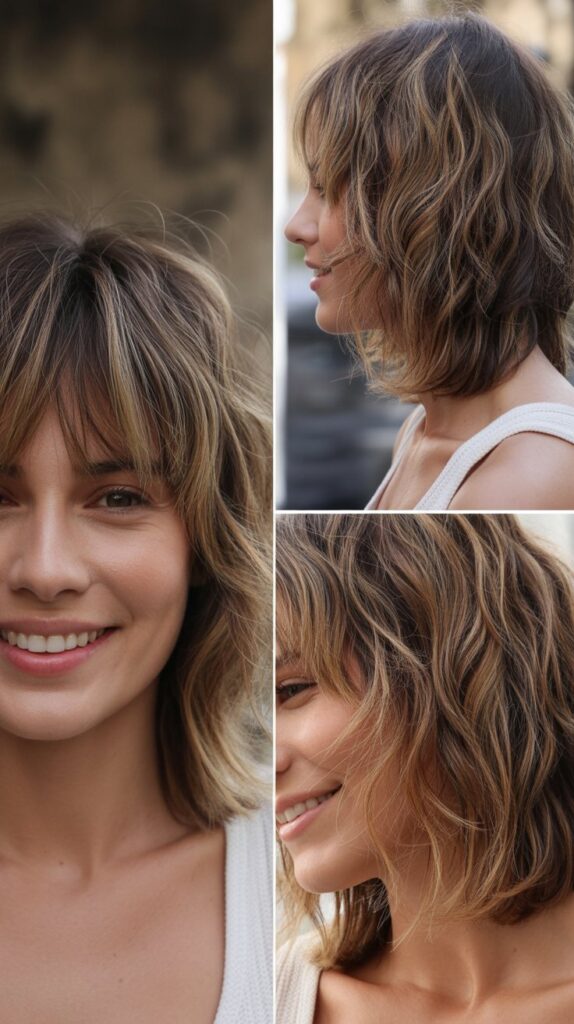 Bohemian Layers With Shaggy Bangs