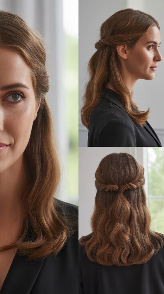 The Classic Half-Up Half-Down