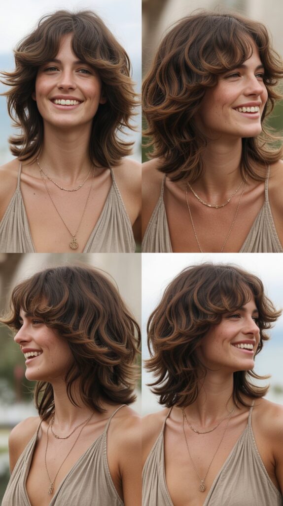 33 Best Long Haircuts With Flowy Front Layers 3 Long Shag With Feathered Front