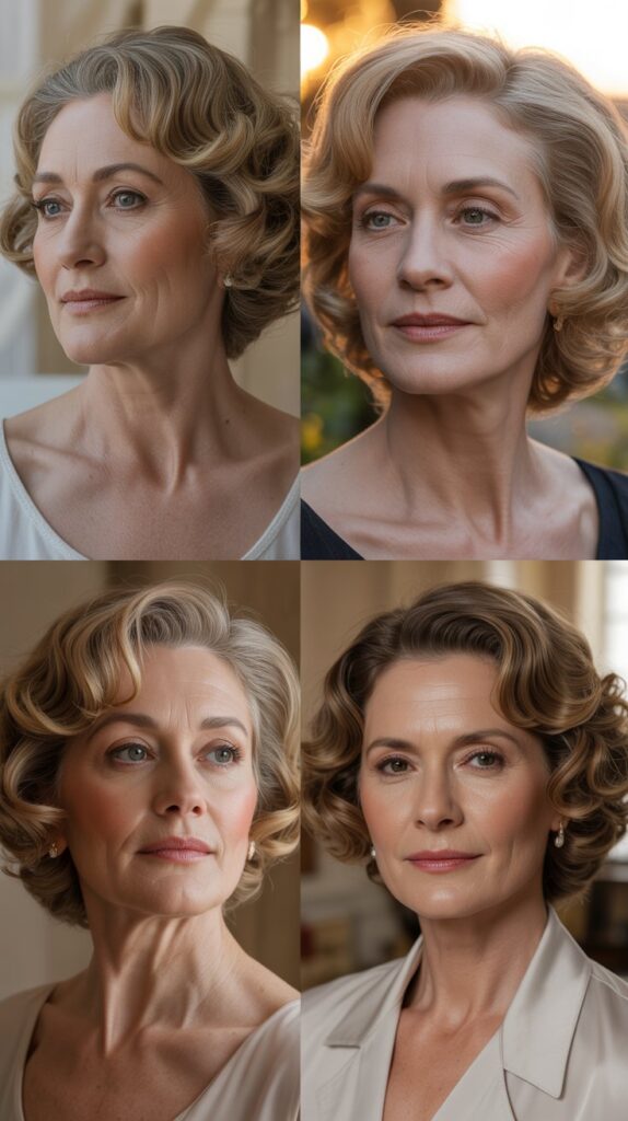 53 Most Flattering Hairstyles for Women Over 50 Right Now 12 Chin-Length with Soft Curls
