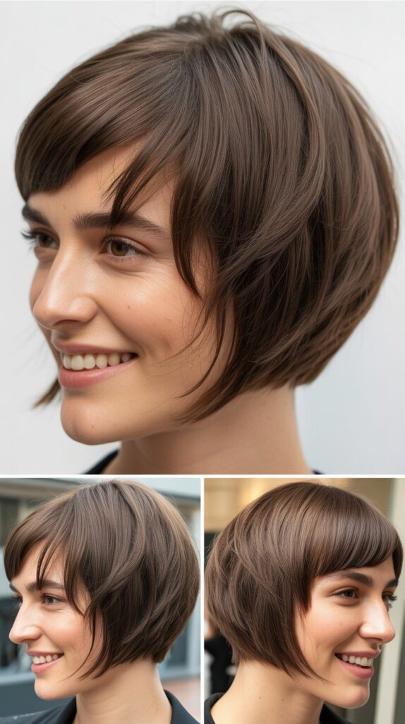 Angled Bob With Long Piece-y Bangs