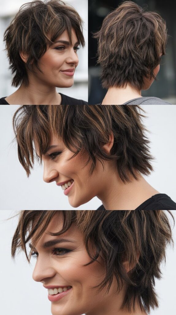 51 Best Haircuts for Thick Hair (Layered, Medium, Shoulder-Length) 25 Shattered Layers