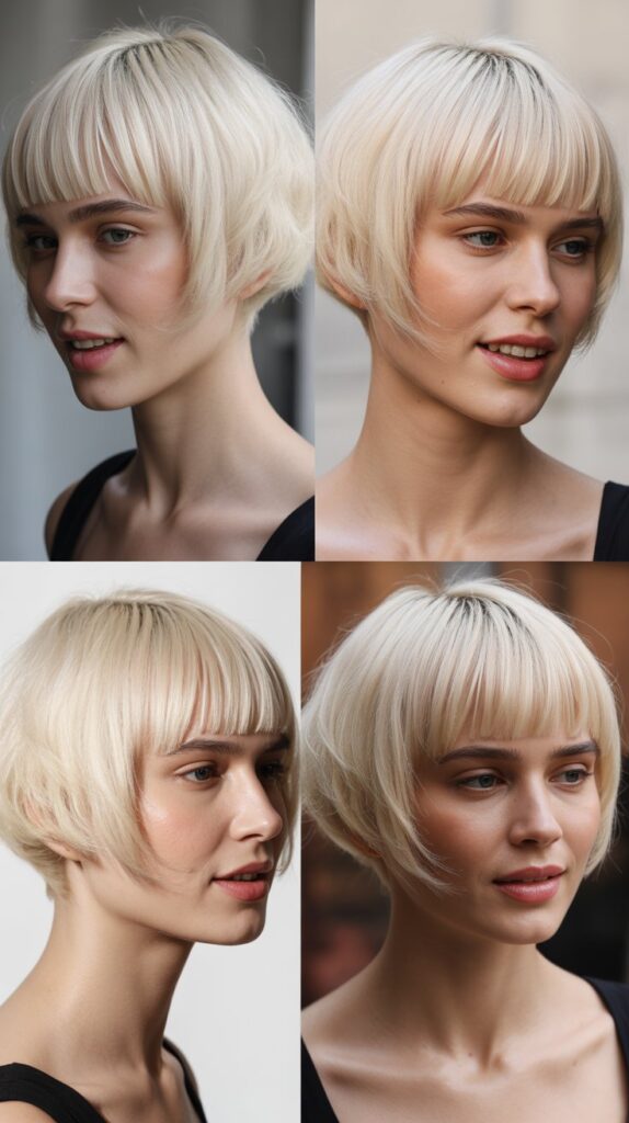 Asymmetrical Bob with Side Bangs