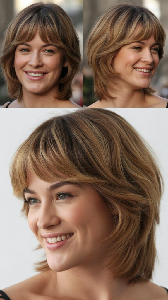 Medium Length with Bottleneck Fringe