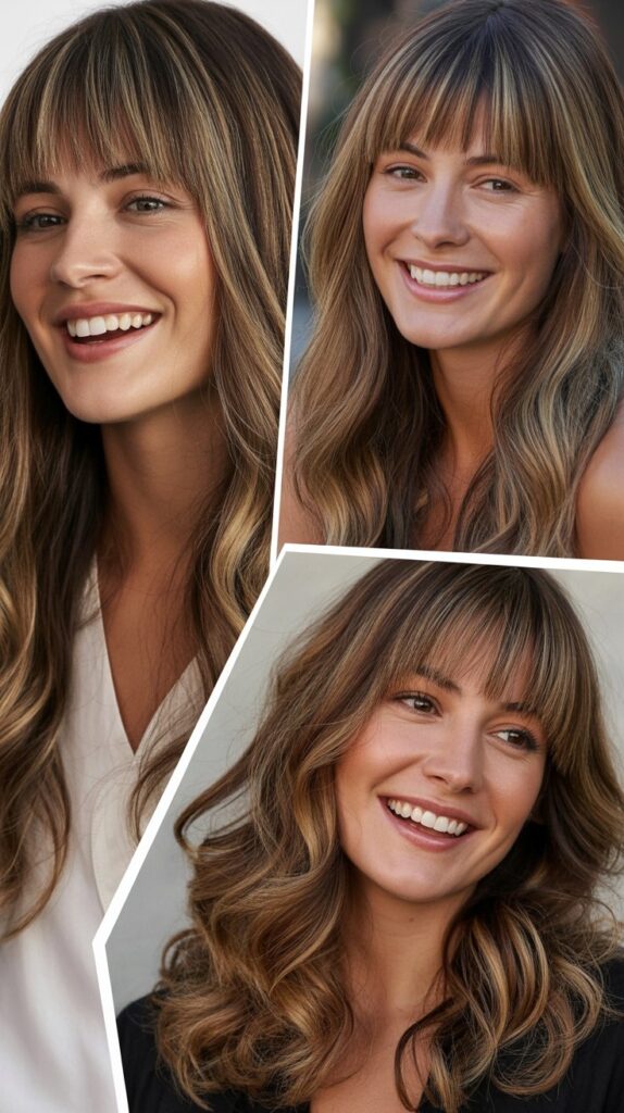 Long Bangs with Dimensional Lowlights