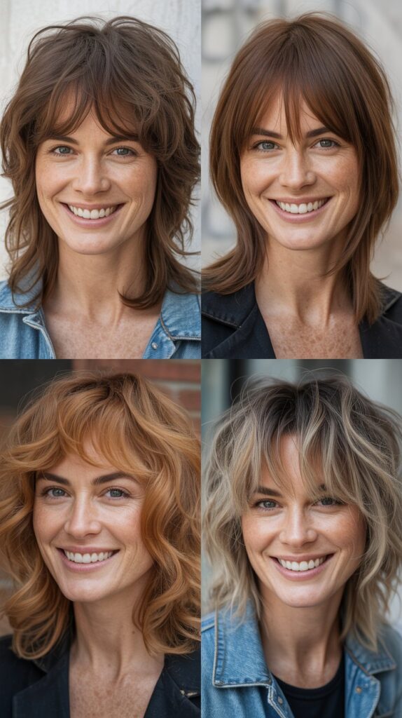 Piecey Bangs with Shaggy Layers