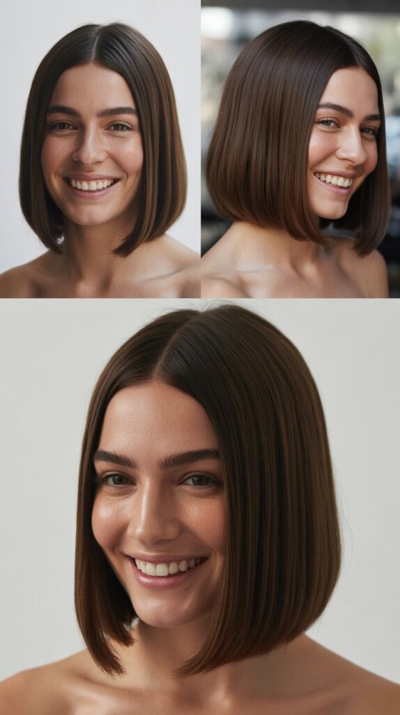 Straight Lob with Middle Part