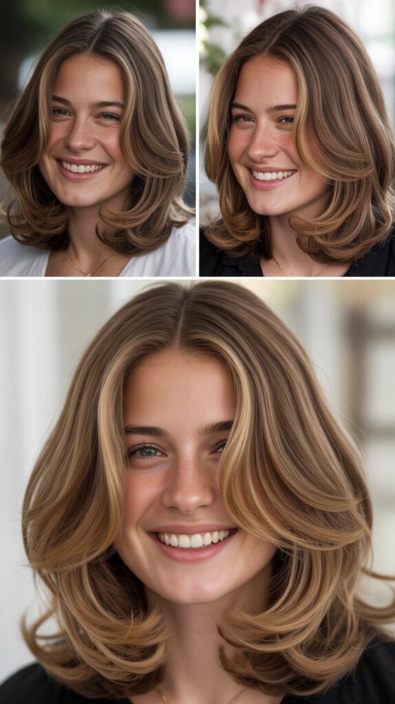 Soft Rounded Layers For Oval Faces