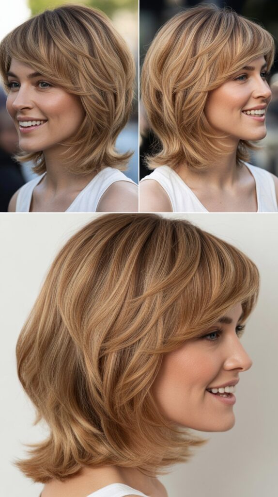 Graduated Layers with Feathered Fringe