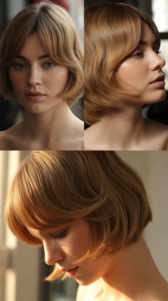 Long Side-Swept Fringe for Classic Beauty