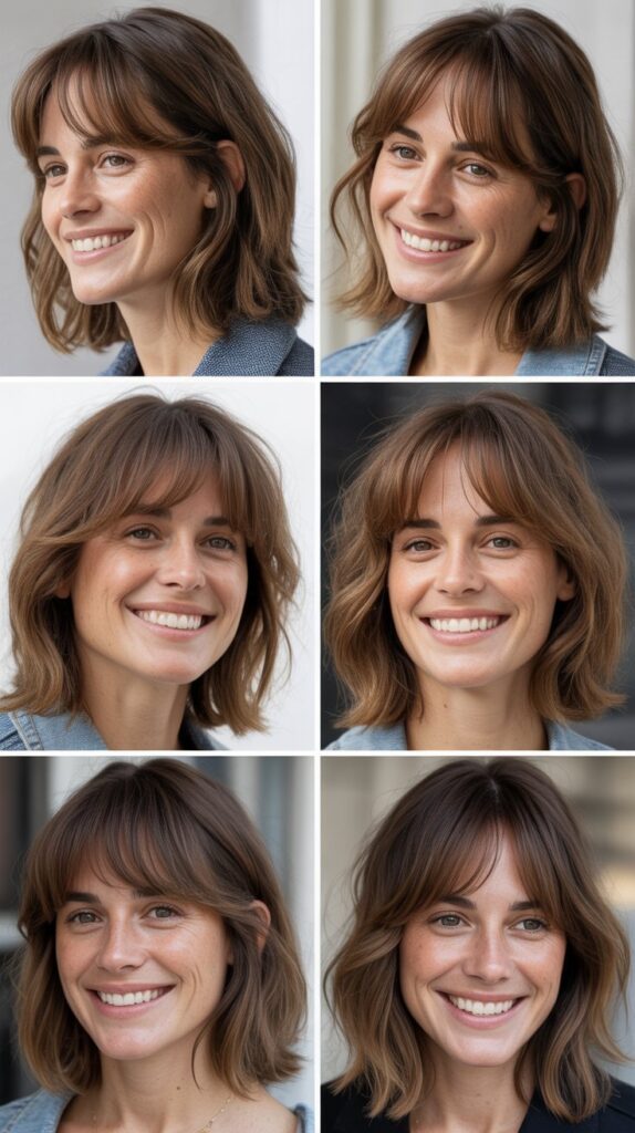  Soft Grown-Out Bangs