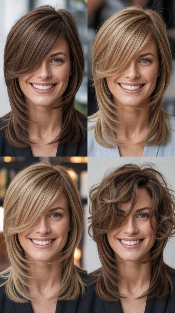 Graduated Layers with Angled Fringe