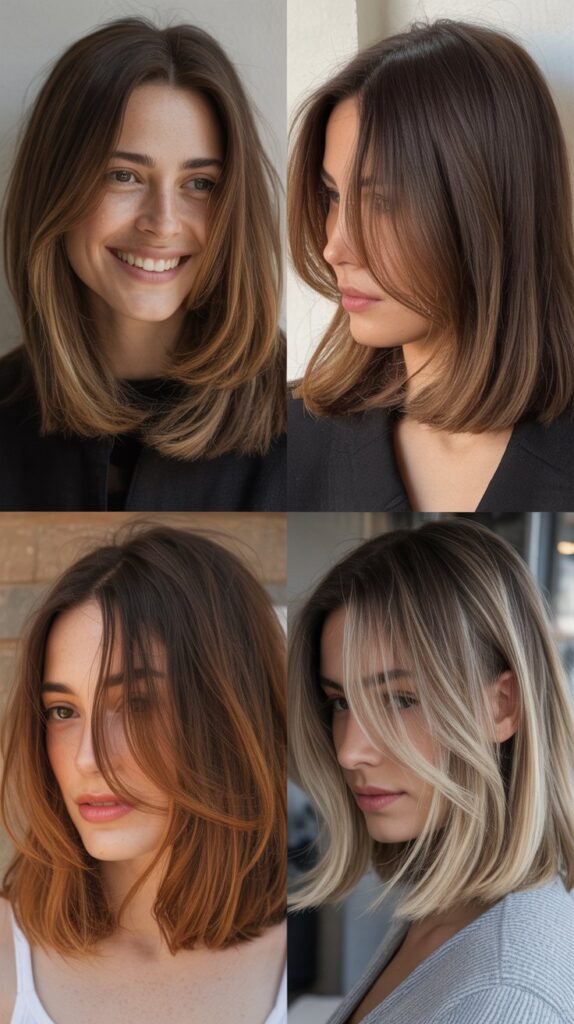Long Bob with Baby Highlights