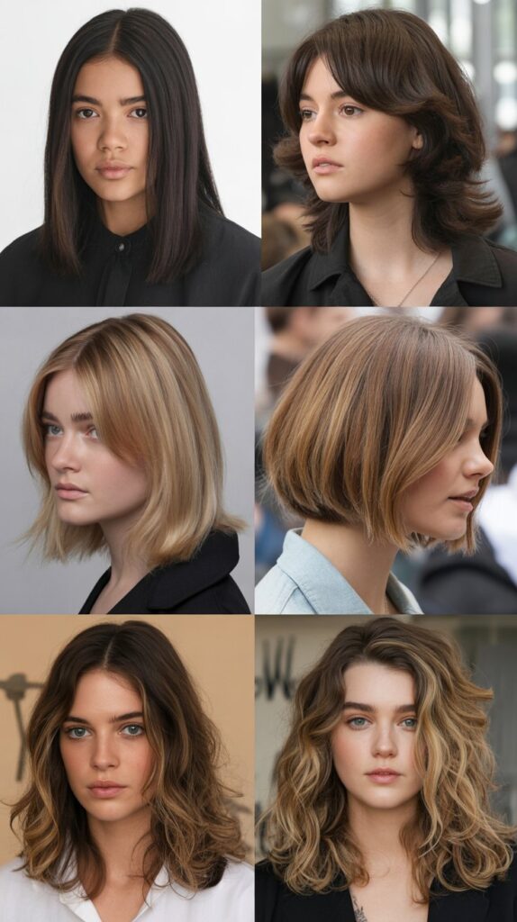 51 Best Haircuts for Thick Hair (Layered, Medium, Shoulder-Length) 13 Collarbone Graze Cut