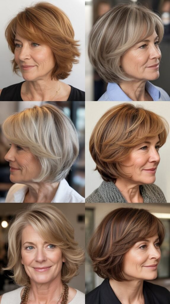 Layered Bob with Dimensional Color