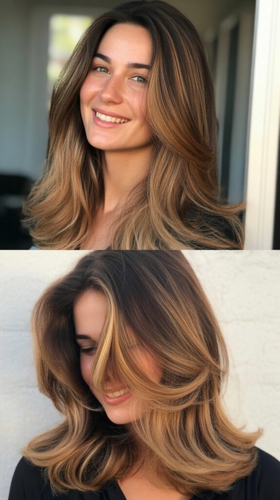 Long Layers with Ombré Color