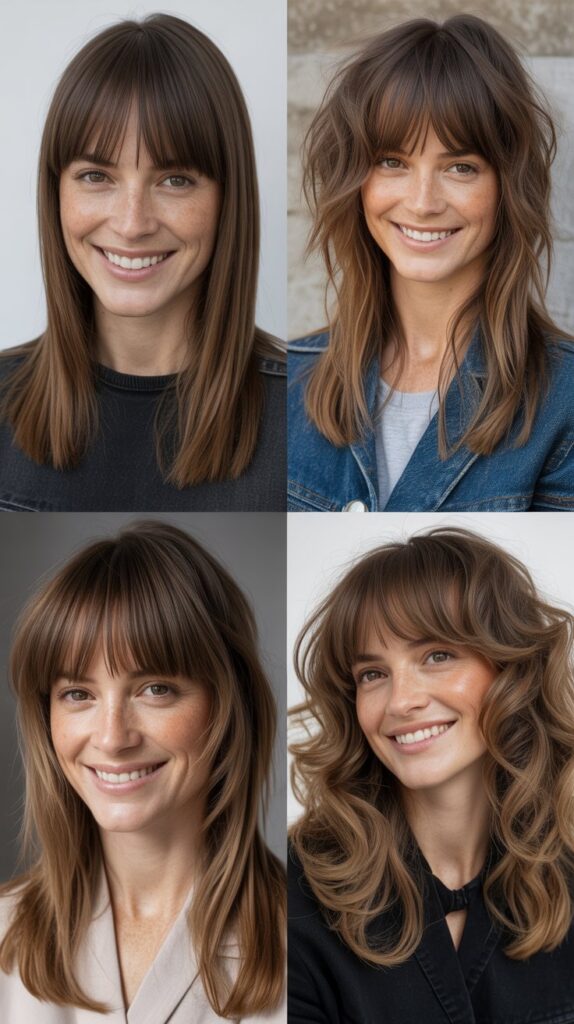 Long Bangs with Razored Ends