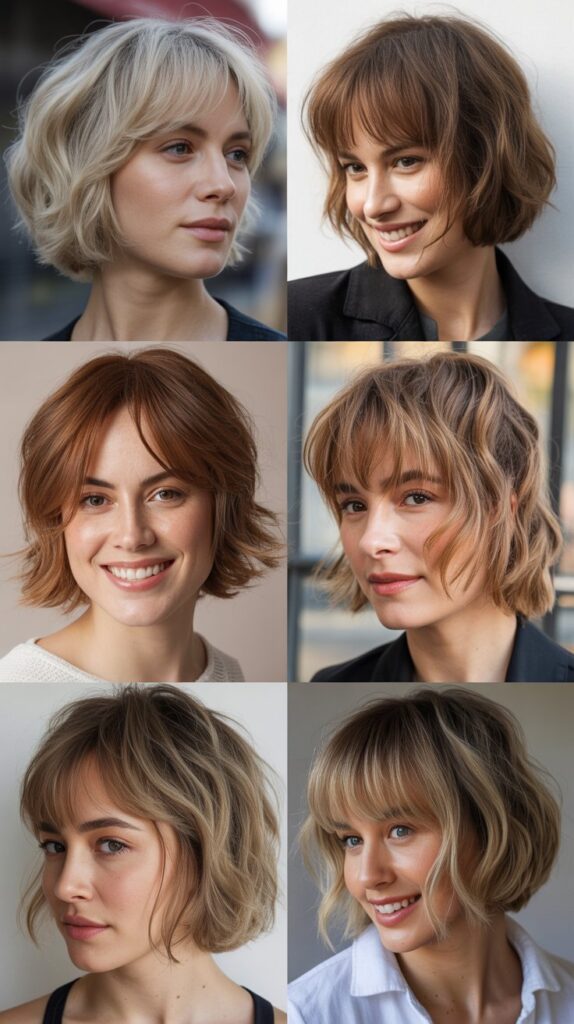 Wispy Bob With Long Delicate Bangs