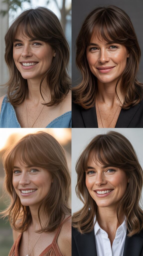 Natural Bangs with Organic Layers