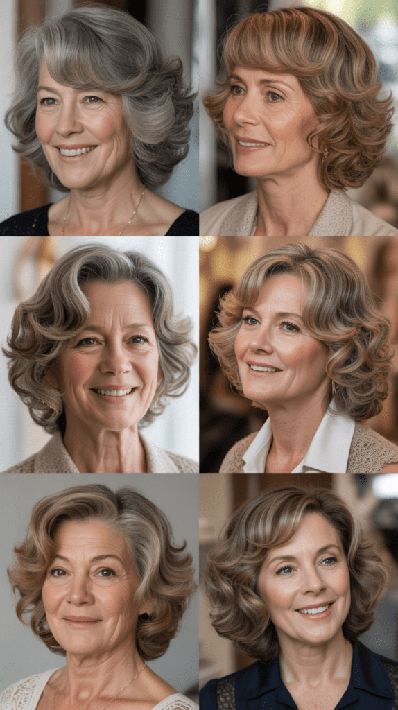 Shoulder-Length Waves with Highlights