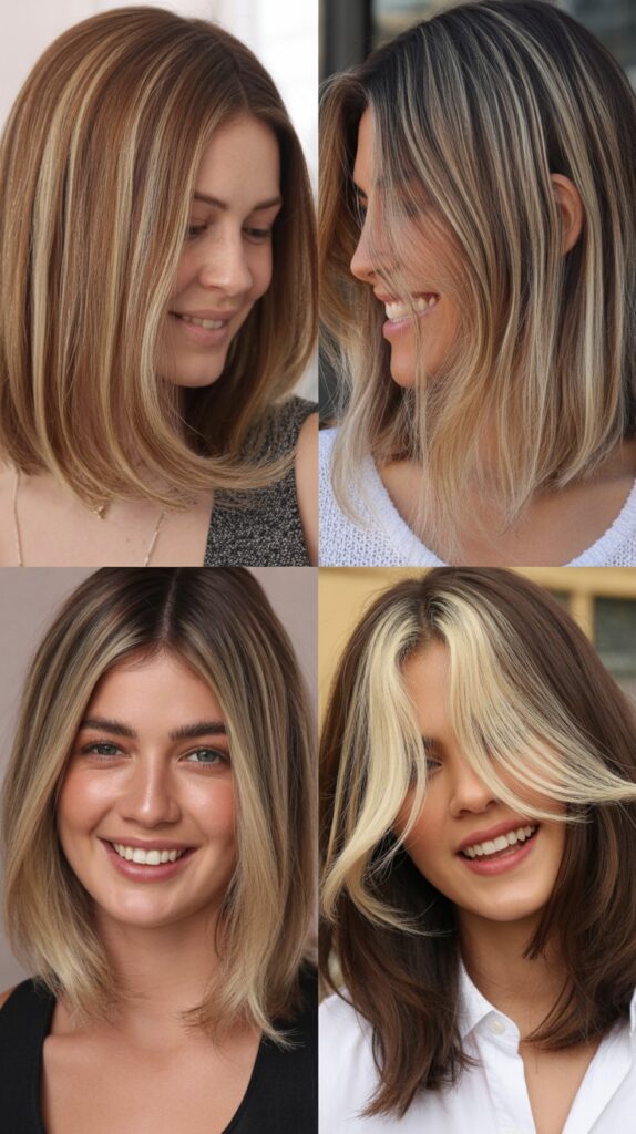 Long Bob with Highlights