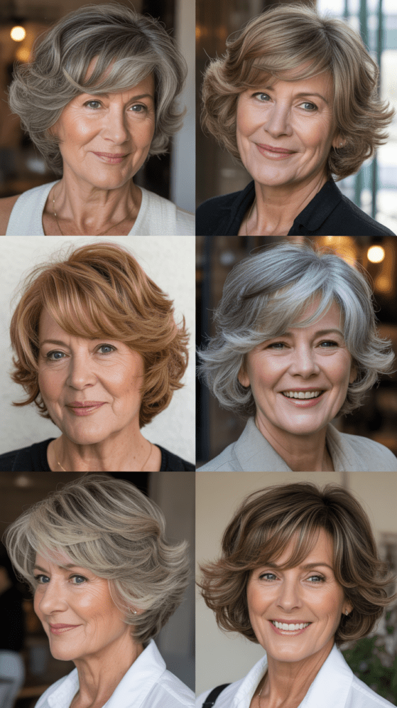  Tousled Bob with Highlights