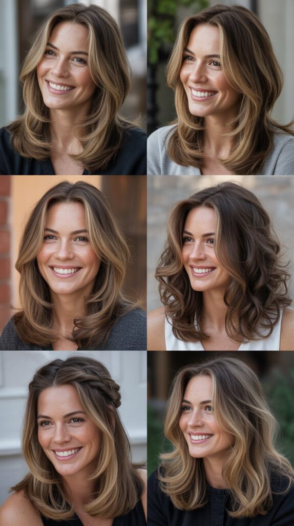 Graduated Layers Starting At Cheekbones