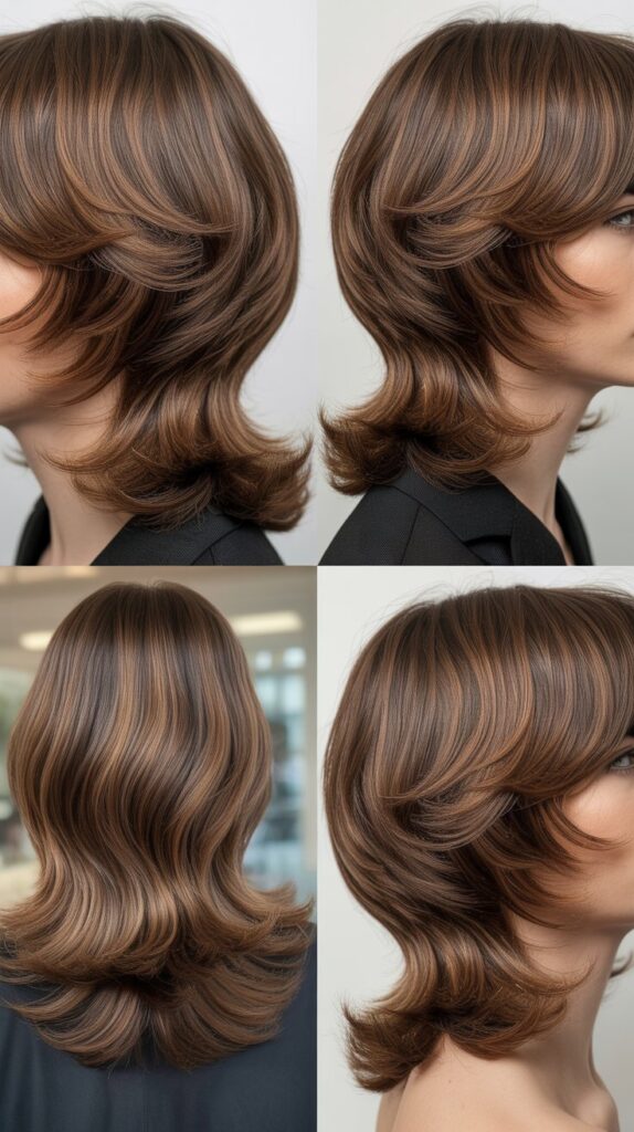 51 Best Haircuts for Thick Hair (Layered, Medium, Shoulder-Length) 44 Graduated Layers