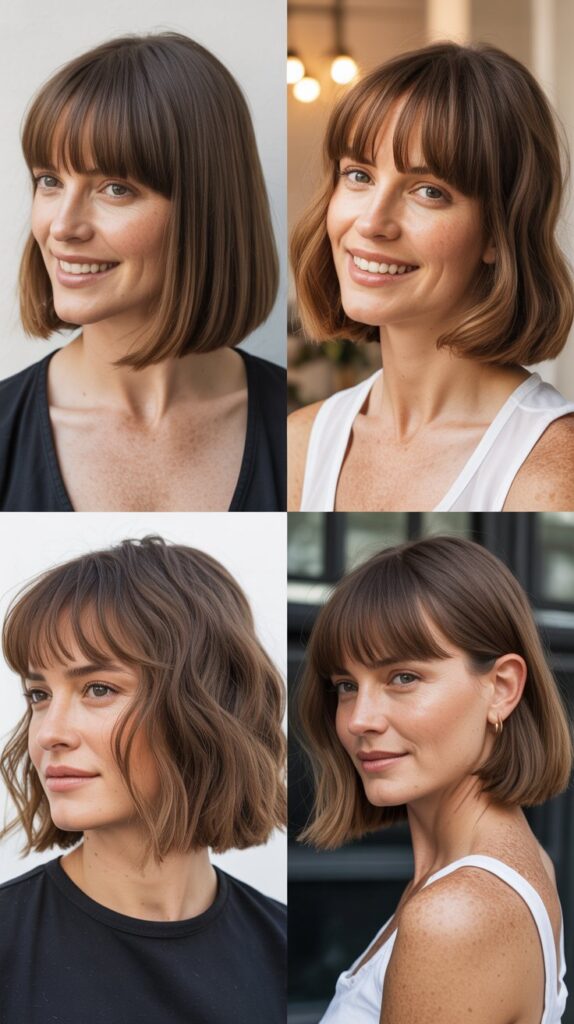 Versatile Bob With Long Adaptable Bangs