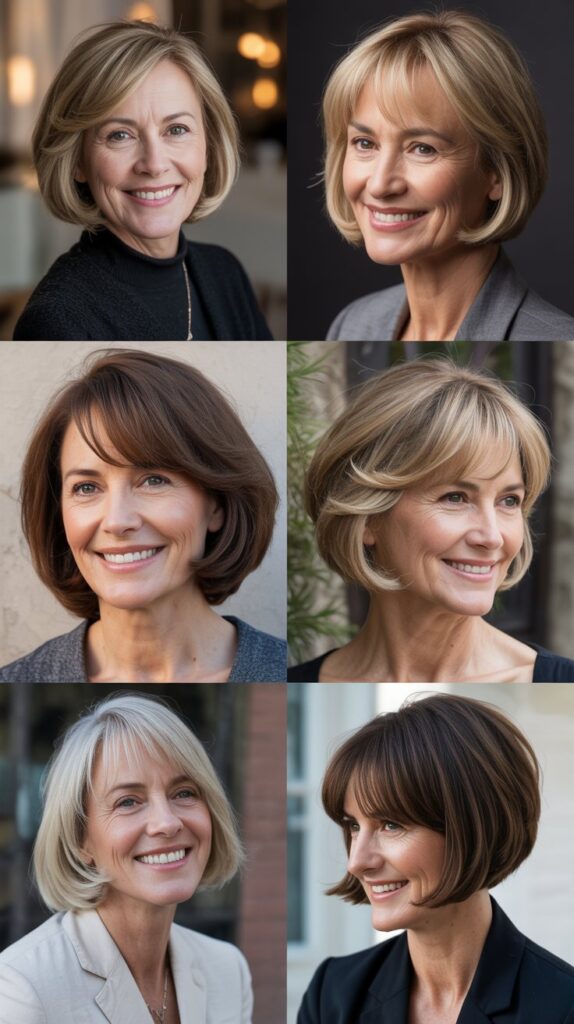 Bob with Side-Swept Bangs