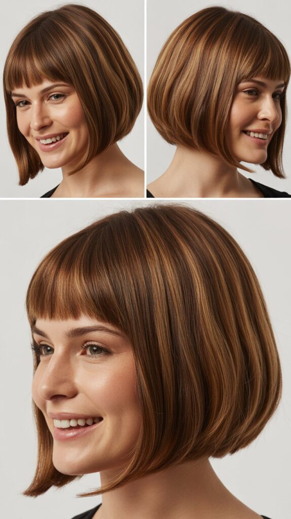 Arched Bangs with Graduated Bob